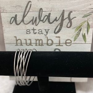 Silver-tone Cuff Bracelet